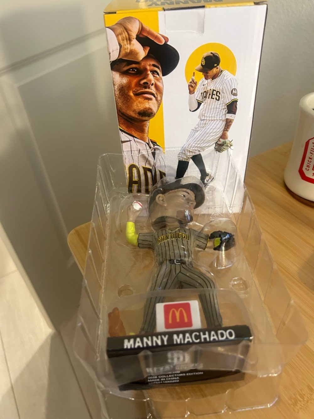 Manny Machado San Diego Padres Bobblehead - Black & Yellow